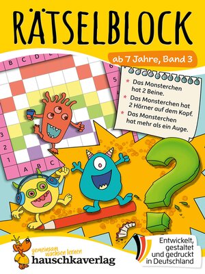 cover image of Rätselblock ab 7 Jahre, Band 3